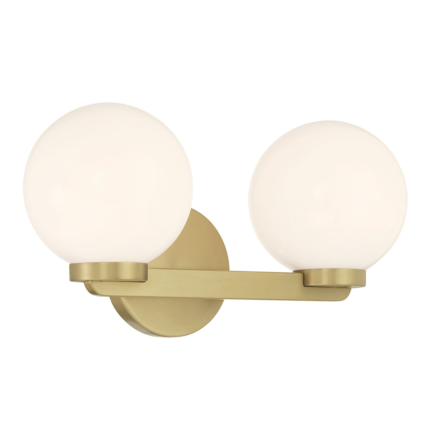 14'' Ardeva Vintage Brass 2 Light Bath Vanity