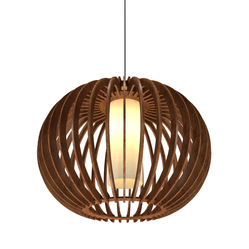 14.57'' Stecche di Legno Accord Pendant Light
