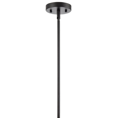 19'' Elise Matte Black 3 Light Pendant