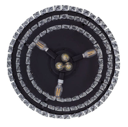 48 Inch Antique Black Retractable Blade Ceiling Fan