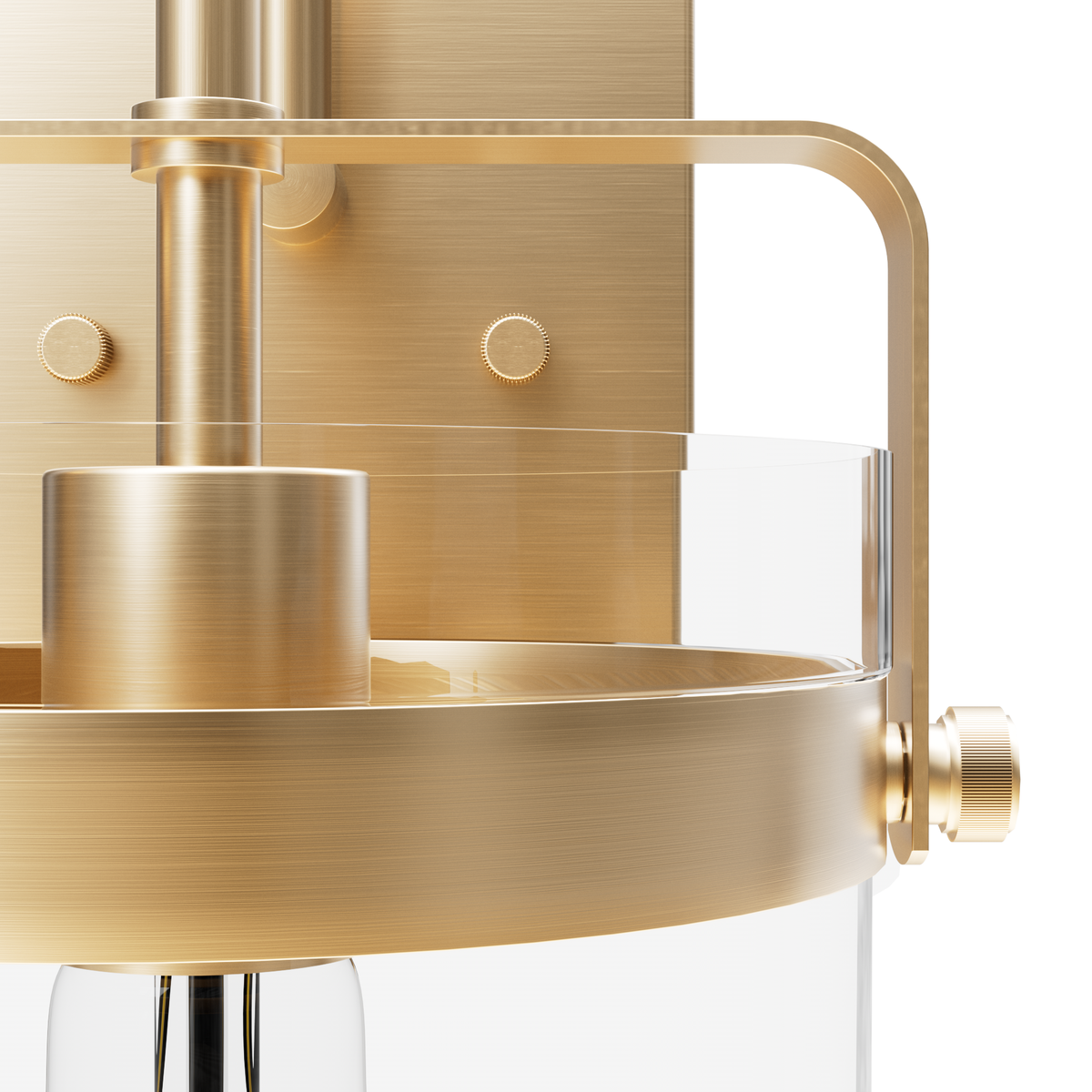 Karloff 13-inch 1-light Alturas Gold Wall Sconce with Clear Glass