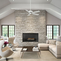 Casablanca 54 inch Panama ENERGY STAR® Snow White Ceiling Fan and Handheld Remote