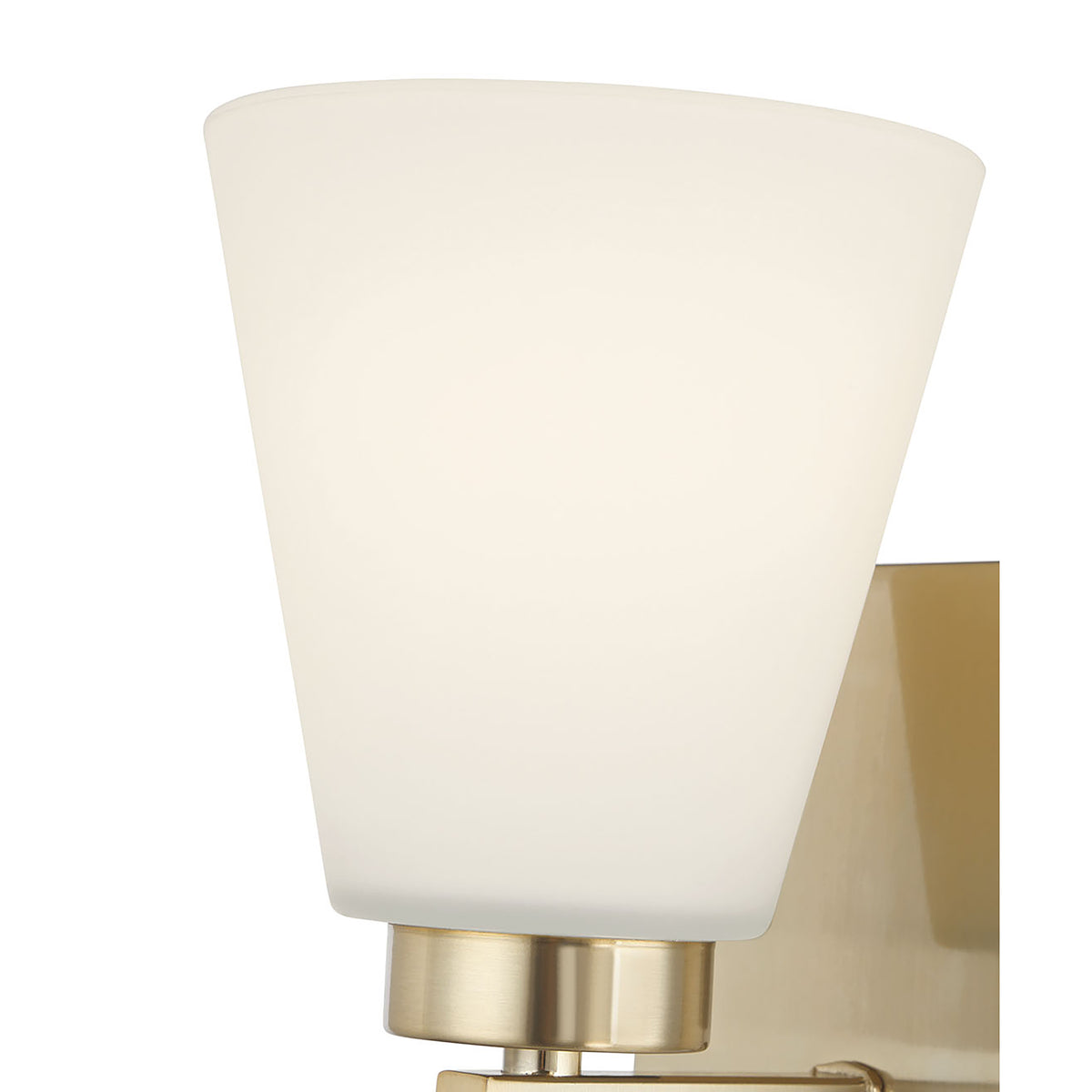 6.75-inch Strayhan Modern Gold 1-Light White Frosted Glass Wall Sconce