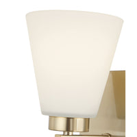 6.75-inch Strayhan Modern Gold 1-Light White Frosted Glass Wall Sconce