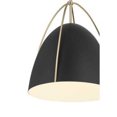 16'' Pomelle Matte Black 1 Light Pendant