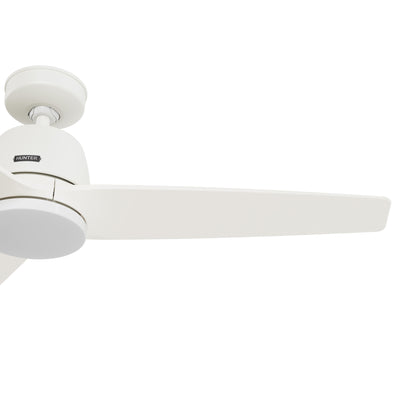 52 inch Malden Matte White Ceiling Fan with LED Light Kit and Handheld Remote