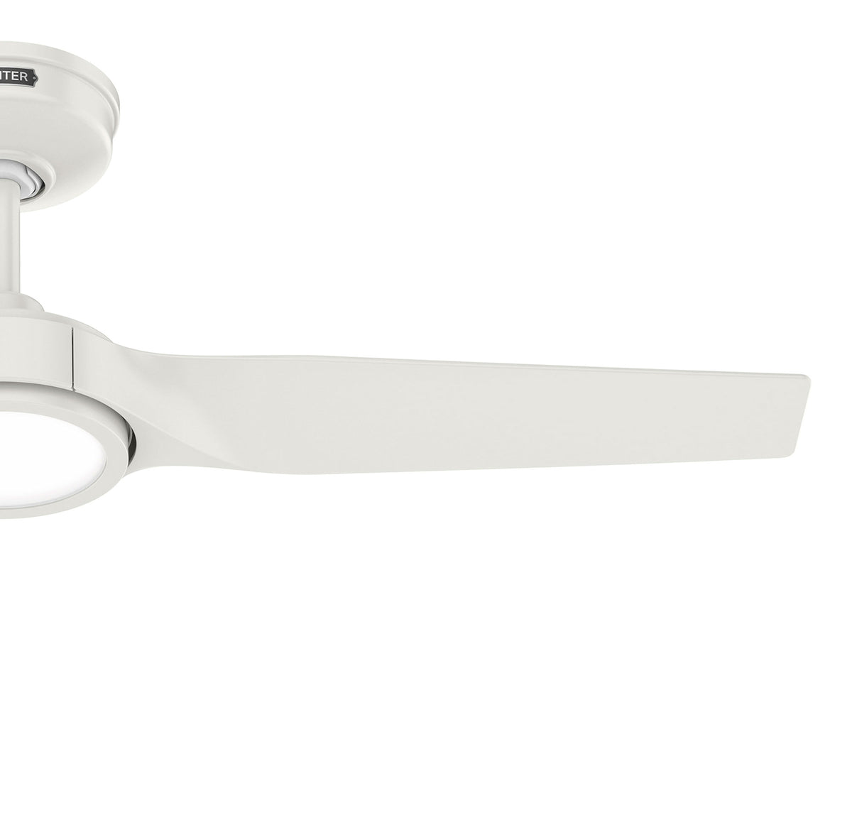 44 inch Zentech Wi-Fi ENERGY STAR® Fresh White Damp Rated Ceiling Fan with LED Light Kit and Handheld Remote