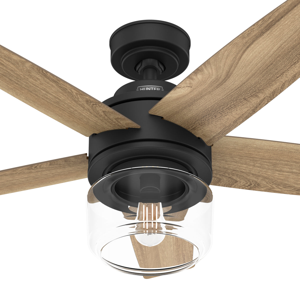 44 inch Margo Matte Black Ceiling Fan with LED Light Kit and Handheld Remote