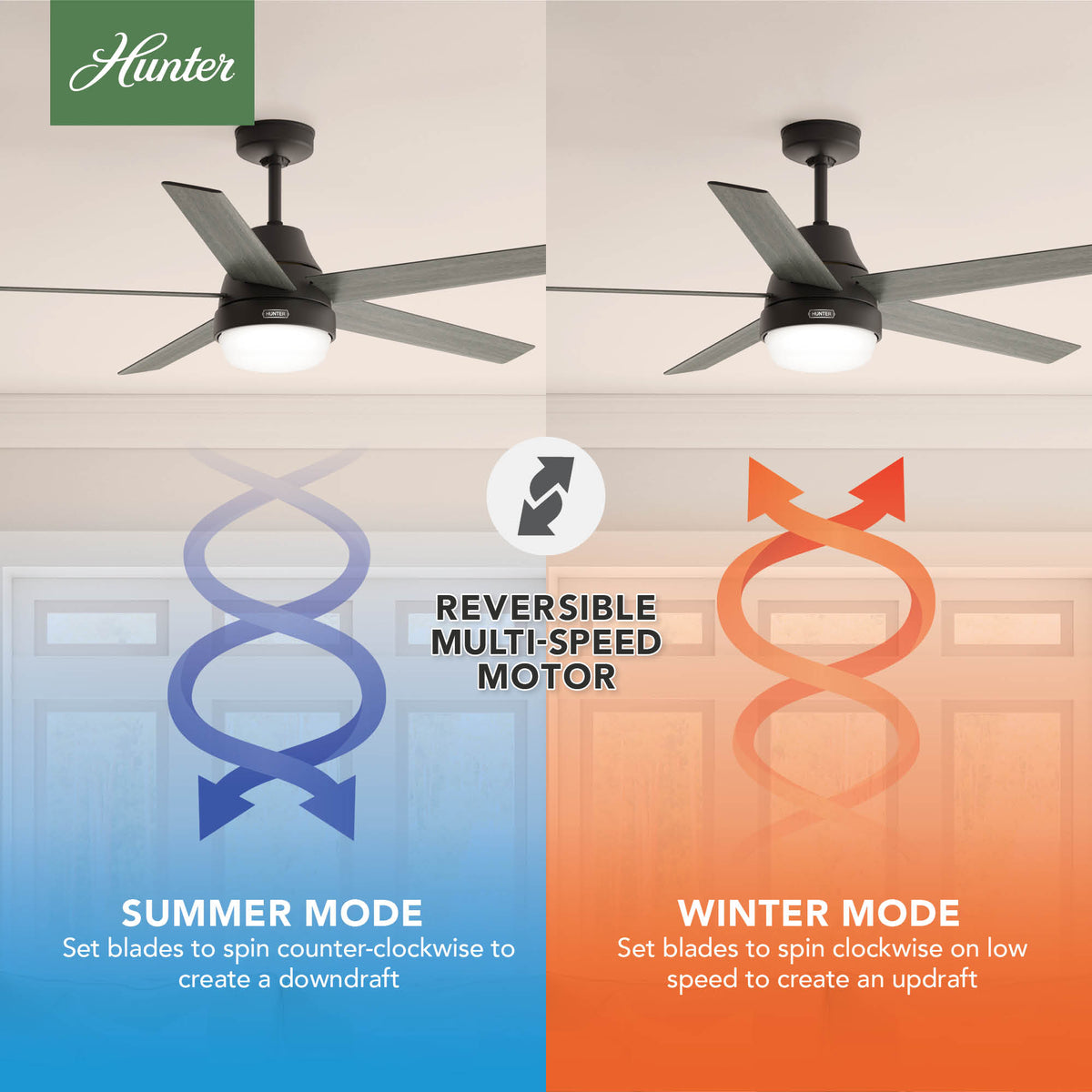 60 inch Aerodyne Wi-Fi ENERGY STAR® Matte Black Ceiling Fan with LED Light Kit and Handheld Remote