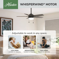 44 inch Anisten Noble Bronze Ceiling Fan with LED Light Kit and Pull Chain