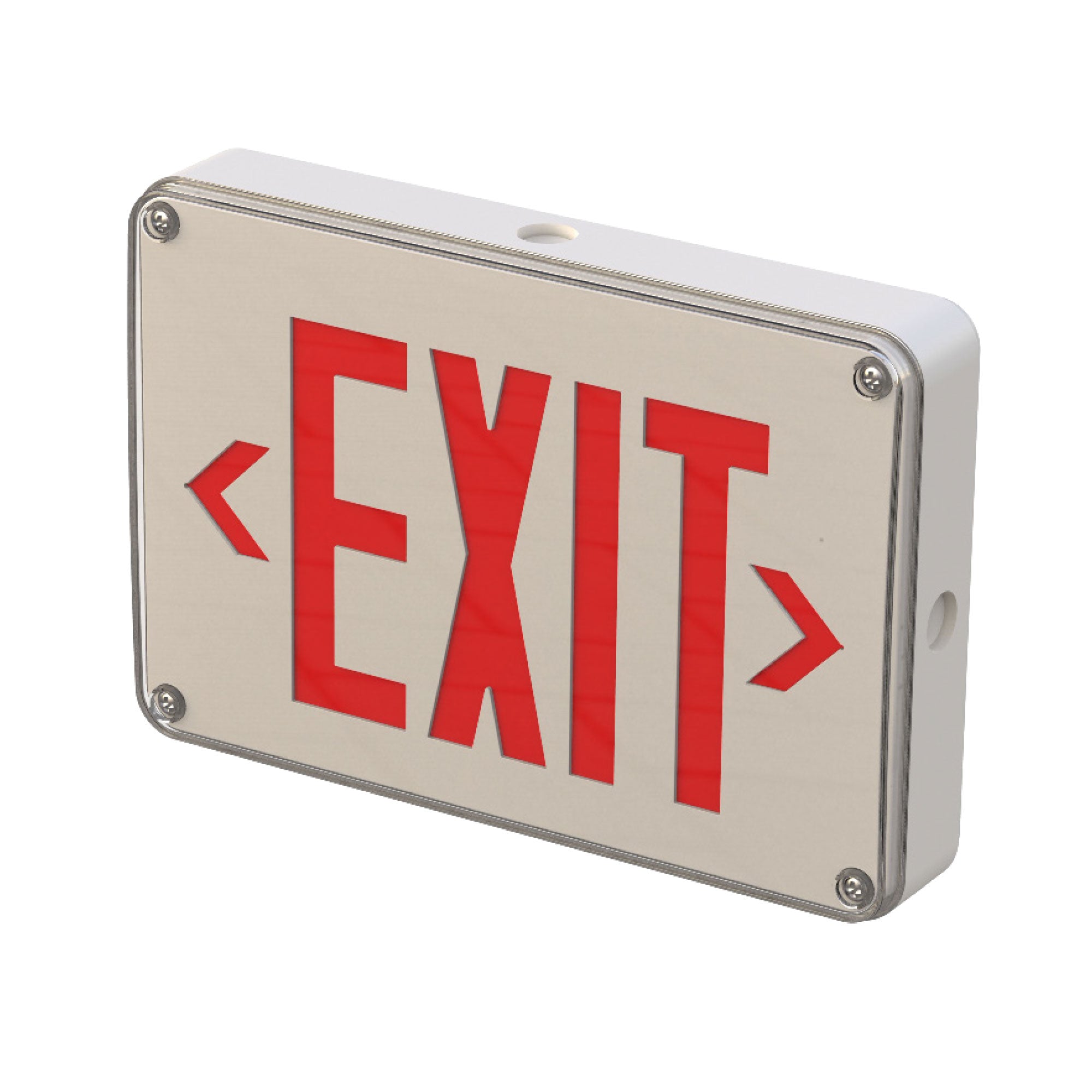 13-inch White Outdoor Double Face Exit Sign with 2.2W Output