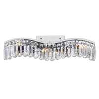 Glamorous 3 Light Chrome Vanity Ligh Wall Fixture