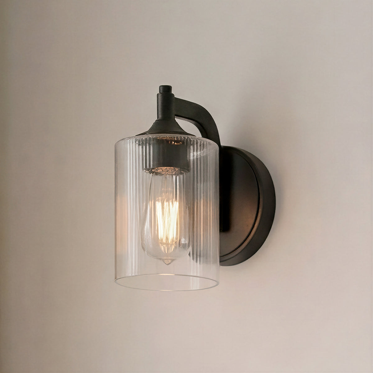 5'' Ryehouse Matte Black 1 Light Wall Sconce