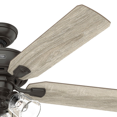 52 inch Rosner Noble Bronze Ceiling Fan with LED Light Kit and Pull Chain