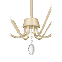 18'' Aureline Aged Silver 6 Light Chandelier