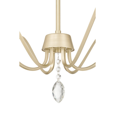 18'' Aureline Aged Silver 6 Light Chandelier