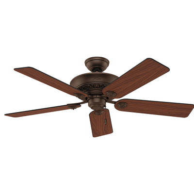 52 inch Italian Countryside P.A. Cocoa Ceiling Fan with LED Light Kit and Pull Chain