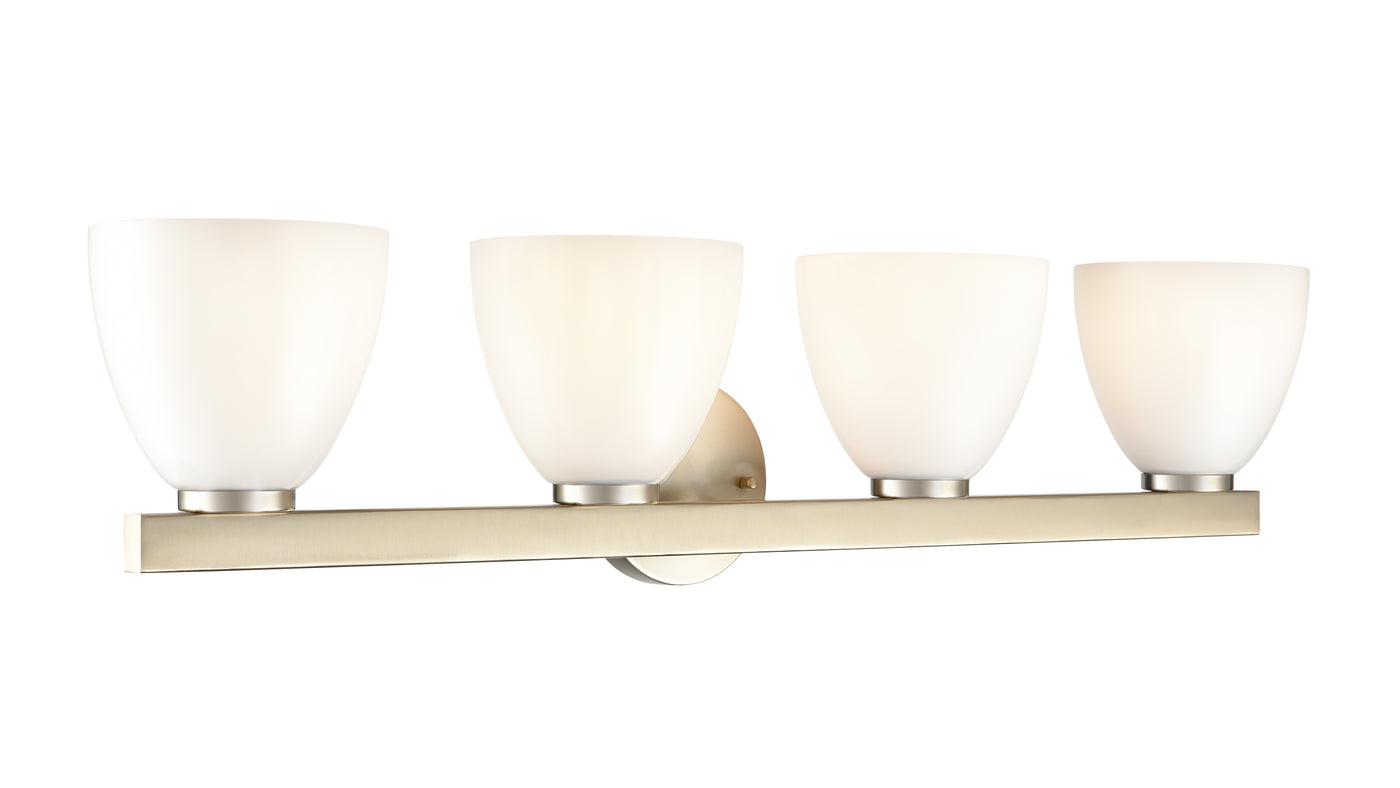 33'' Apria Modern Gold 4 Light Bath Vanity