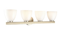 33'' Apria Modern Gold 4 Light Bath Vanity