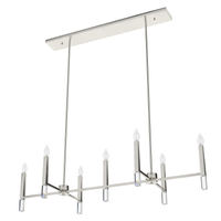 Sunjai 18-inch 7-light Brushed Nickel Linear Chandelier