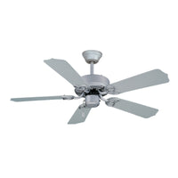 42 Inch Sunset II AC Brushed Pewter Outdoor Ceiling Fan 5-Blade Reversible