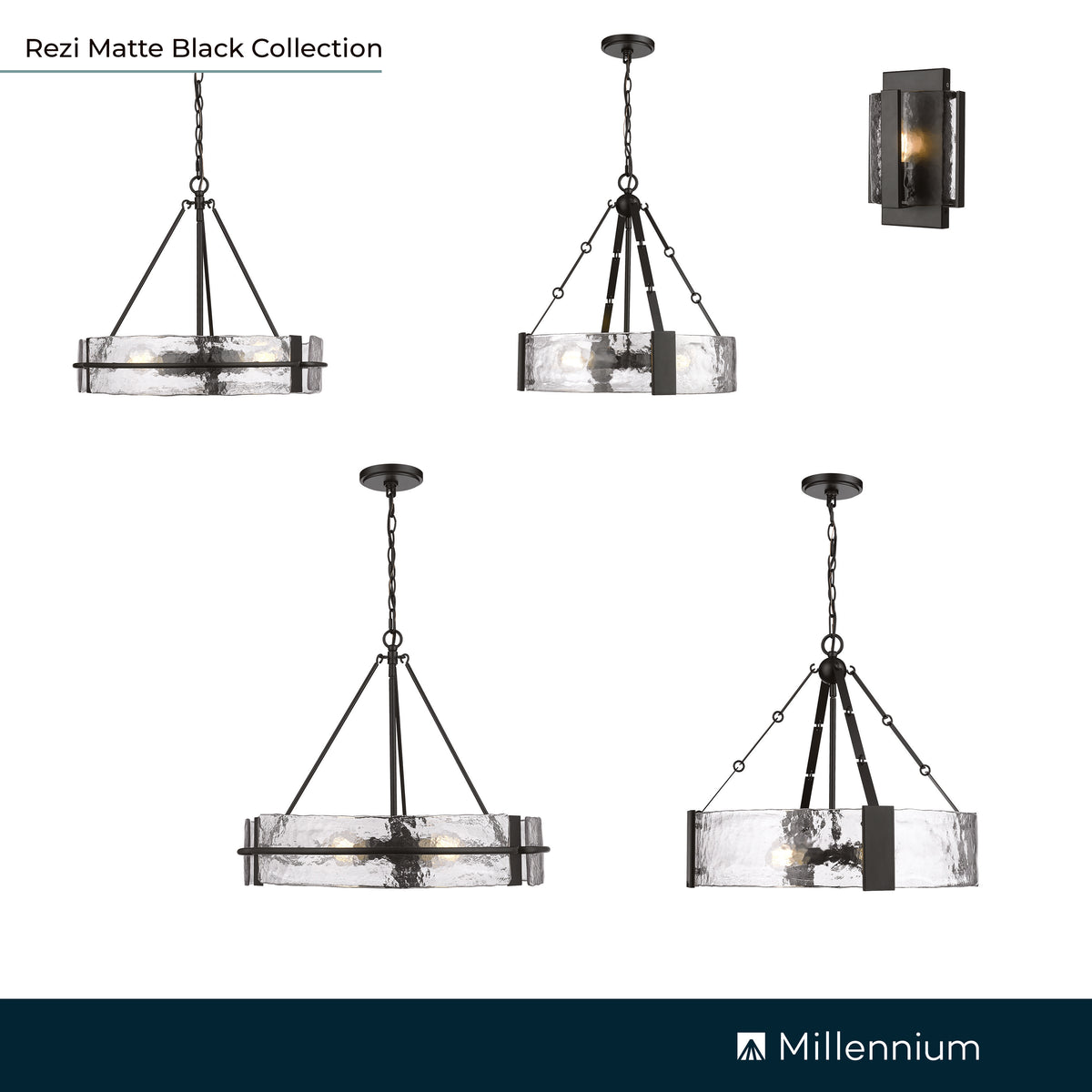 6.5'' Rezi Matte Black 1 Light Wall Sconce