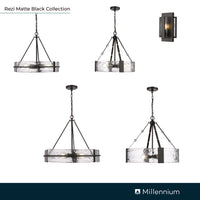6.5'' Rezi Matte Black 1 Light Wall Sconce