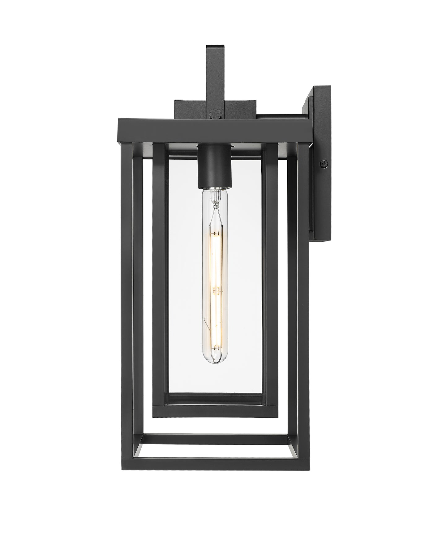 8'' McDonough Powder Coated Black 1 Light Lantern