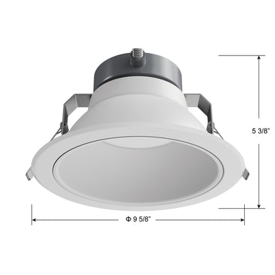 8-inch White Commercial Wall Light with 3-CCT Selectable White and 3W Output