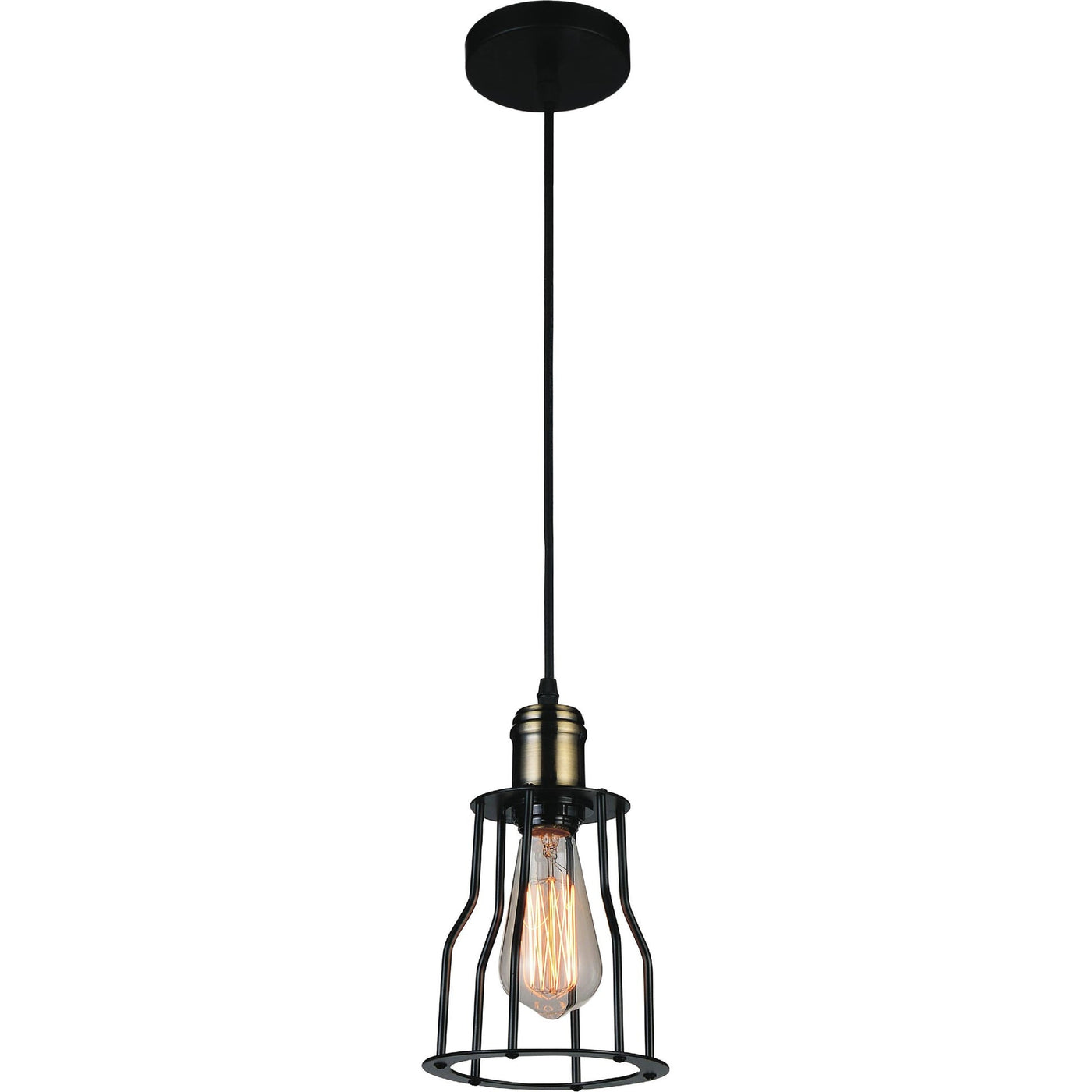 Graham 1 Light Black Mini Pendant Light