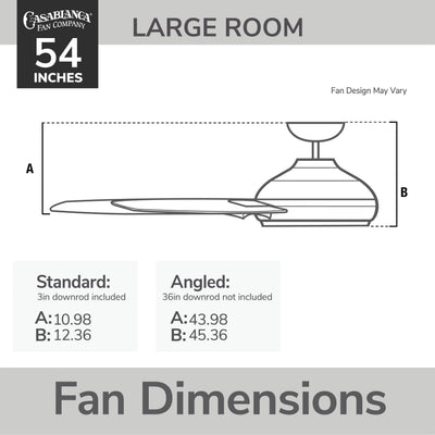 Casablanca 54 inch Panama Brushed Cocoa Ceiling Fan and Wall Control