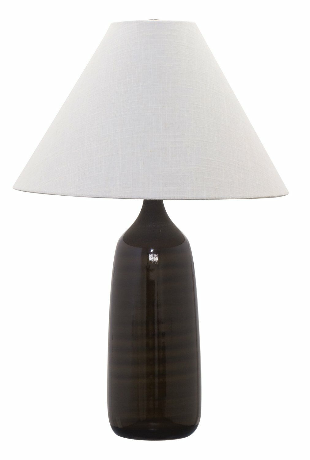 17-inch Scatchard Brown Gloss Table Lamp