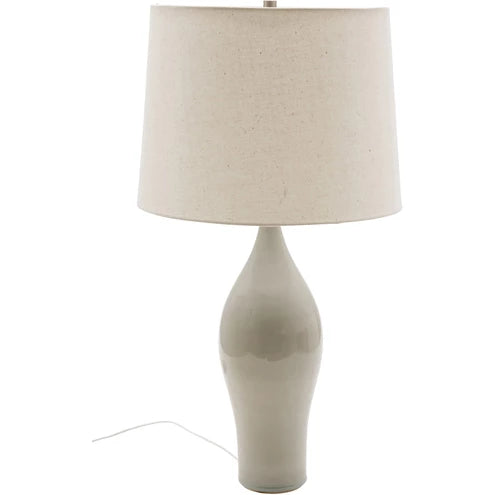 27-inch Scatchard Decorated Gray Table Lamp