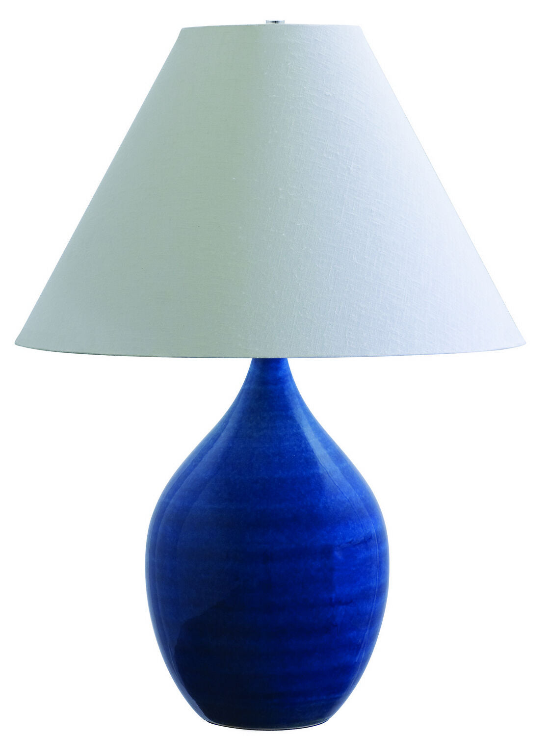 20-inch Scatchard Blue Gloss Table Lamp