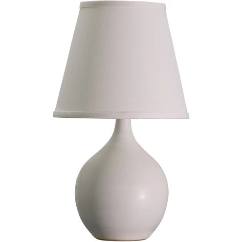 13.5-inch Scatchard White Gloss Accent Table Lamp
