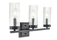 21'' Iversen Matte Black 3 Light Bath Vanity