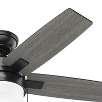 44 inch Anisten ENERGY STAR® Matte Black Ceiling Fan with LED Light Kit and Pull Chain
