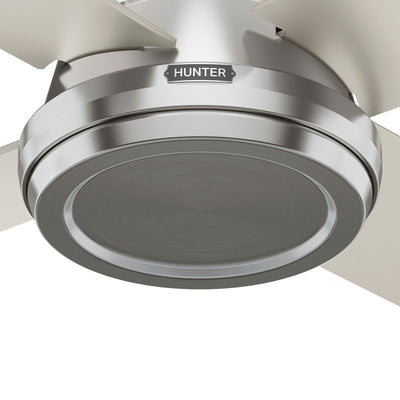 44 inch Dempsey Brushed Nickel Low Profile Ceiling Fan and Handheld Remote