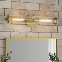 22.75'' Cylora Vintage Brass 2 Vanity Light