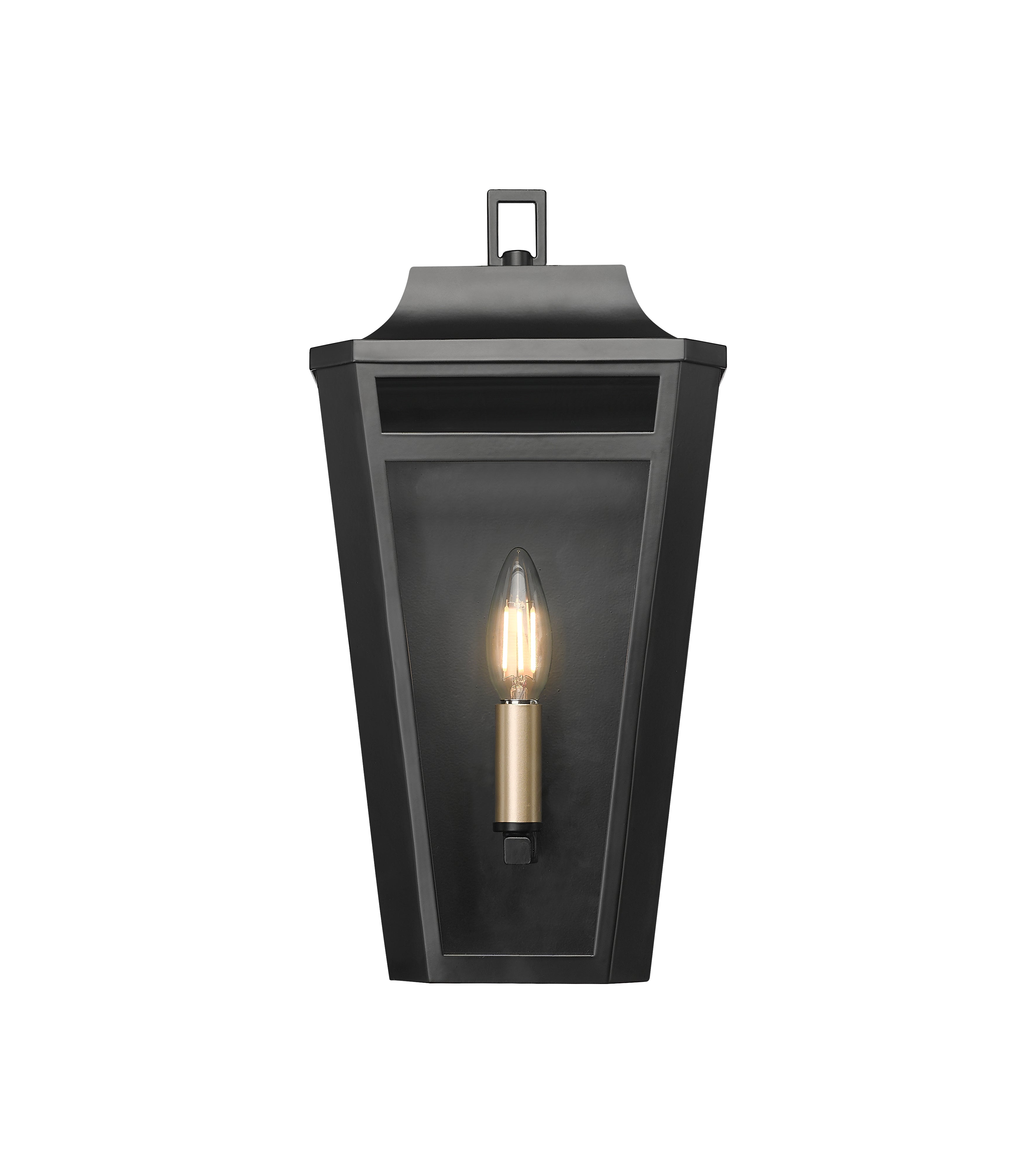 7.5'' Sumerlin Powder Coated Black 1 Light Wall Sconce