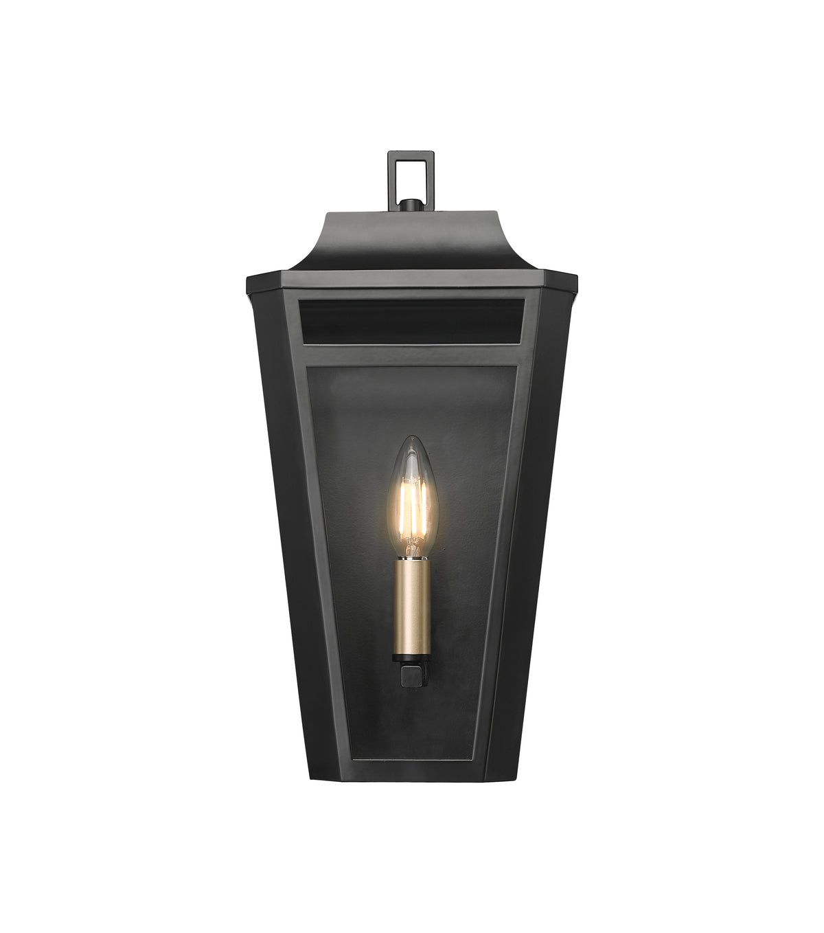7.5'' Sumerlin Powder Coated Black 1 Light Wall Sconce