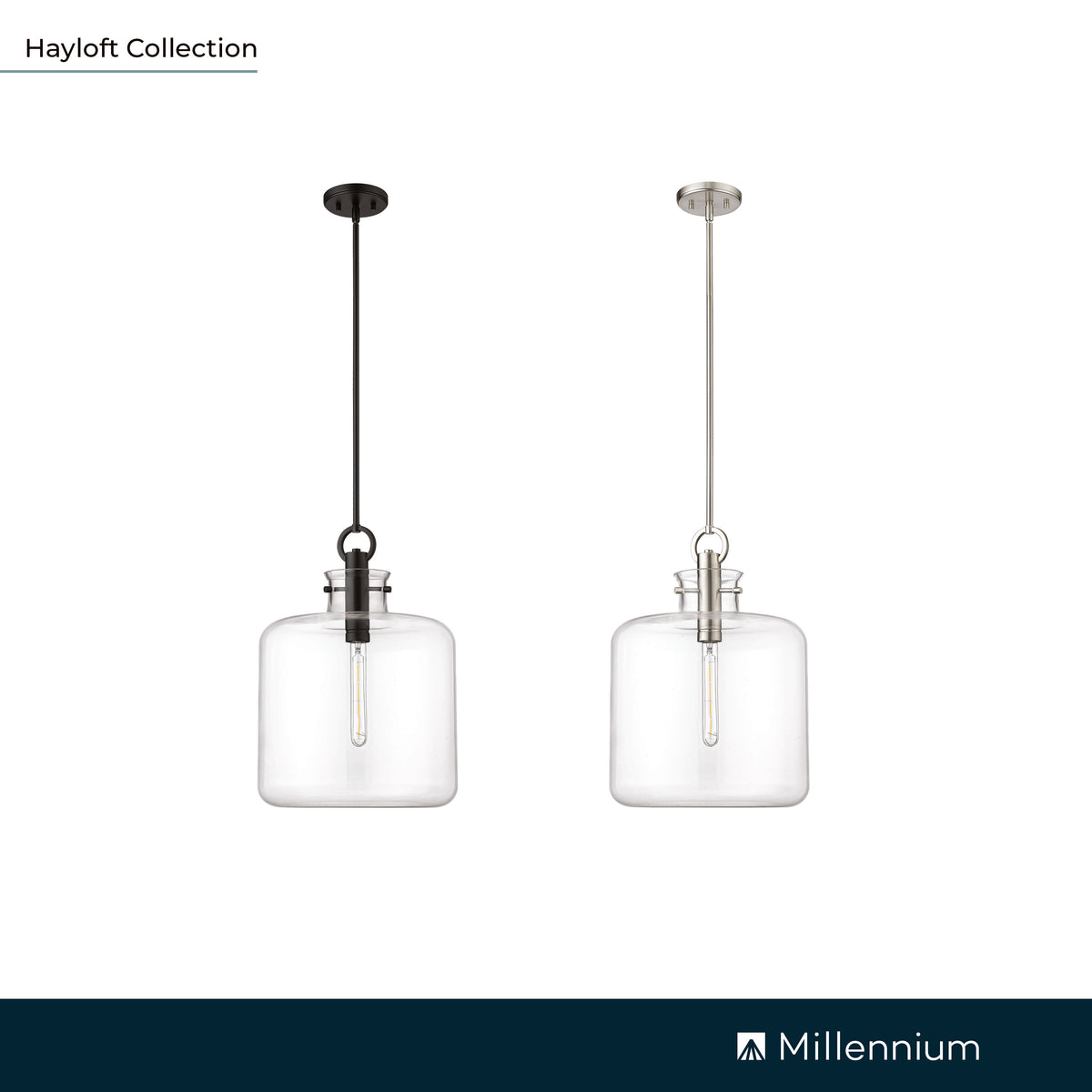 20.2'' Hayloft Brushed Nickel 1 Light Pendant