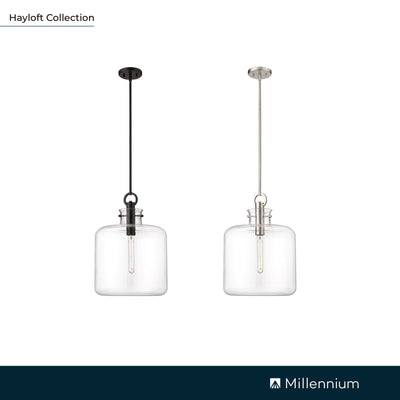 20.2'' Hayloft Matte Black 1 Light Pendant
