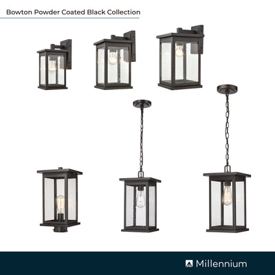 5.75'' Bowton Powder Coated Black 1 Light Wall Sconce