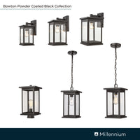 8.5'' Bowton Powder Coated Black 1 Light Wall Sconce