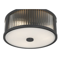 5.5'' Ardezia Matte Black 3 Light Flush Mount