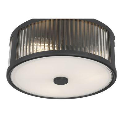 5.5'' Ardezia Matte Black 3 Light Flush Mount