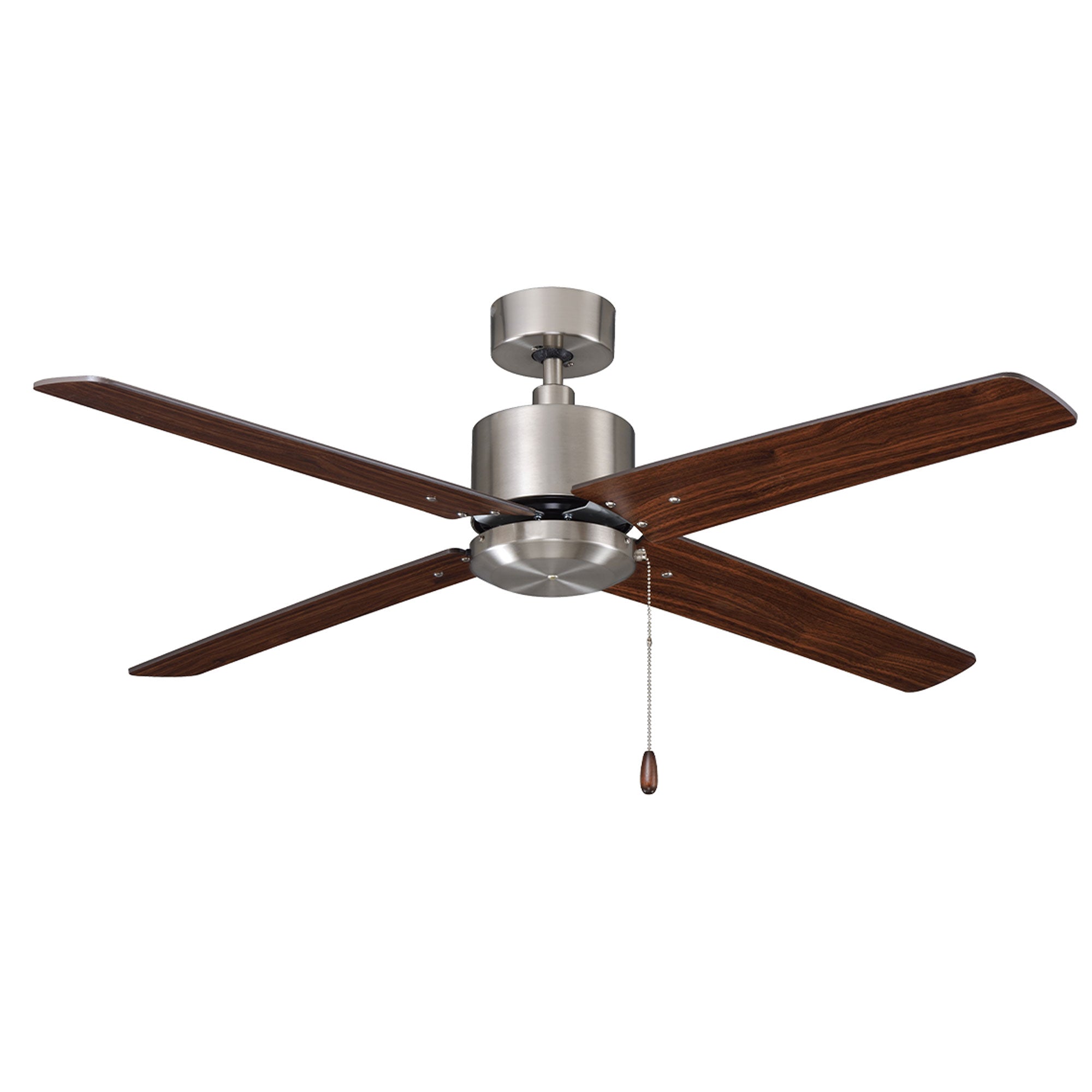 52 Inch Aldea IV AC Brushed Nickel Indoor Ceiling Fan 4-Blade