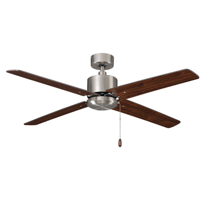 52 Inch Aldea IV AC Brushed Nickel Indoor Ceiling Fan 4-Blade