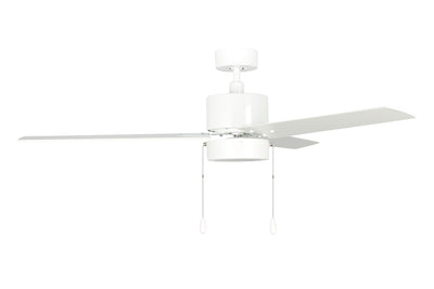 52 Inch Aldea III AC White Indoor Ceiling Fan 3-Blade Reversible